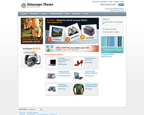 Magento Telescope theme